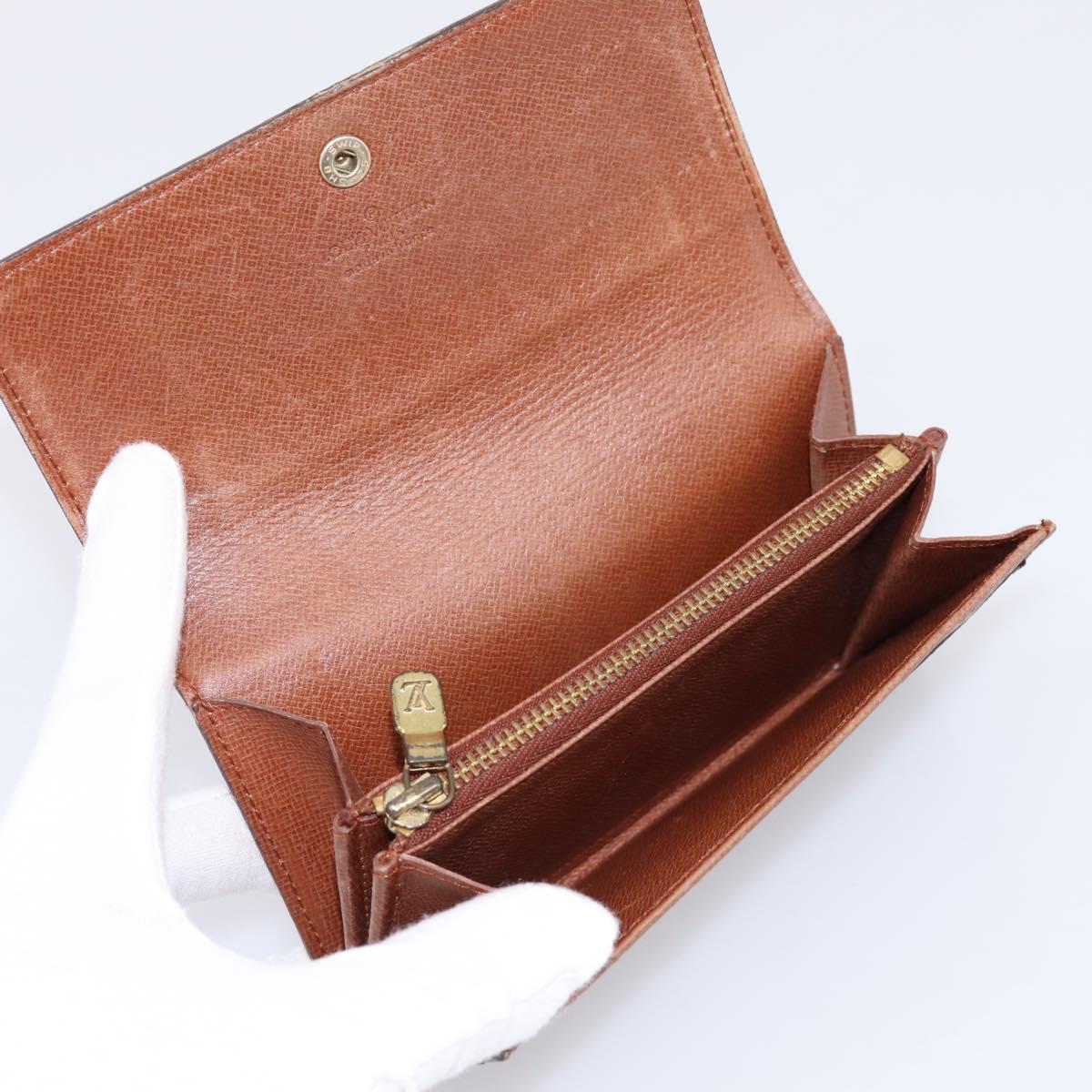 LOUIS VUITTON Monogram Porte Monnaie Billets Tresor Wallet M61730 Auth BA15260