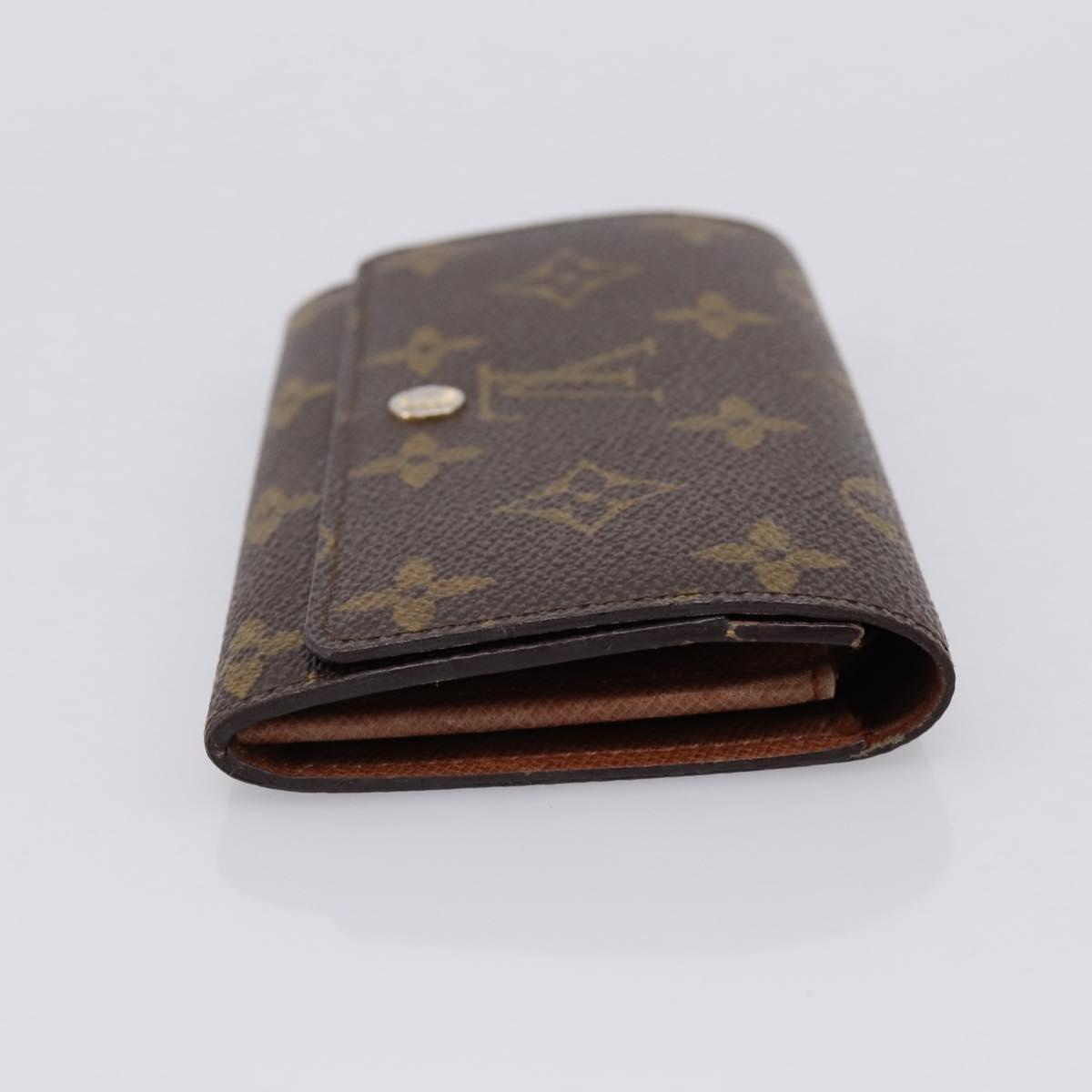 LOUIS VUITTON Monogram Porte Monnaie Billets Tresor Wallet M61730 Auth BA15260