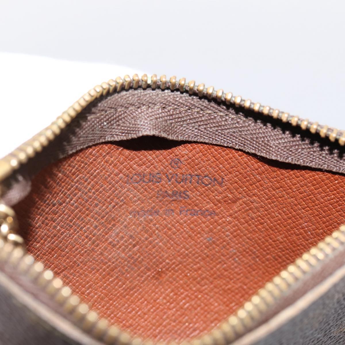 LOUIS VUITTON Monogram Pochette Cles Coin Purse M60033 LV Auth BA15261