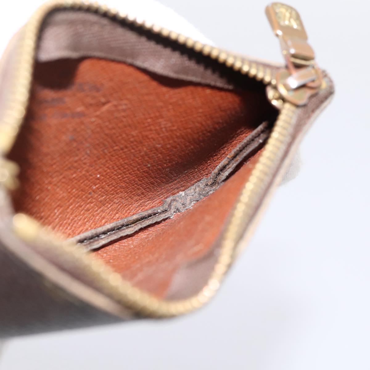 LOUIS VUITTON Monogram Pochette Cles Coin Purse M60033 LV Auth BA15261
