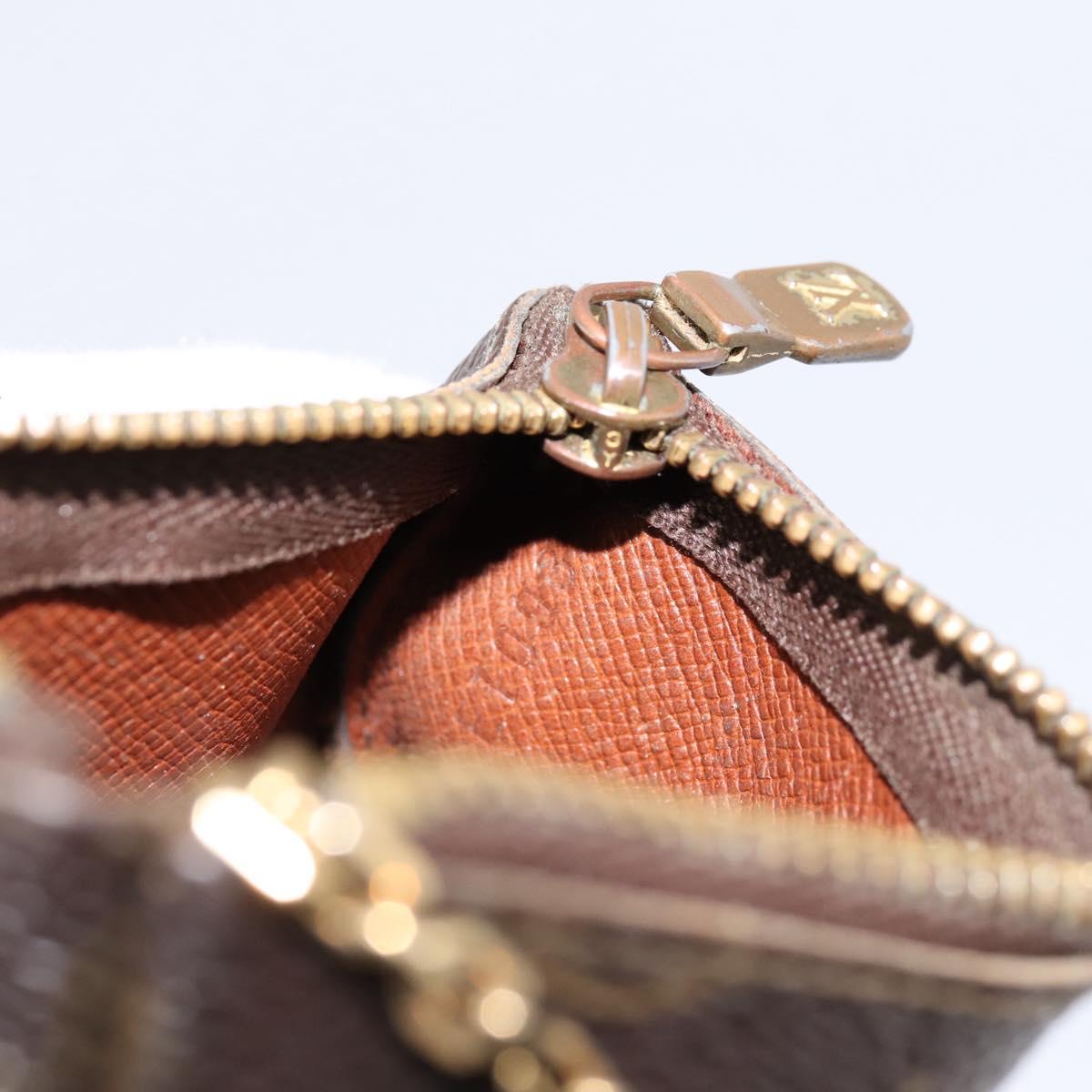 LOUIS VUITTON Monogram Pochette Cles Coin Purse M60033 LV Auth BA15261