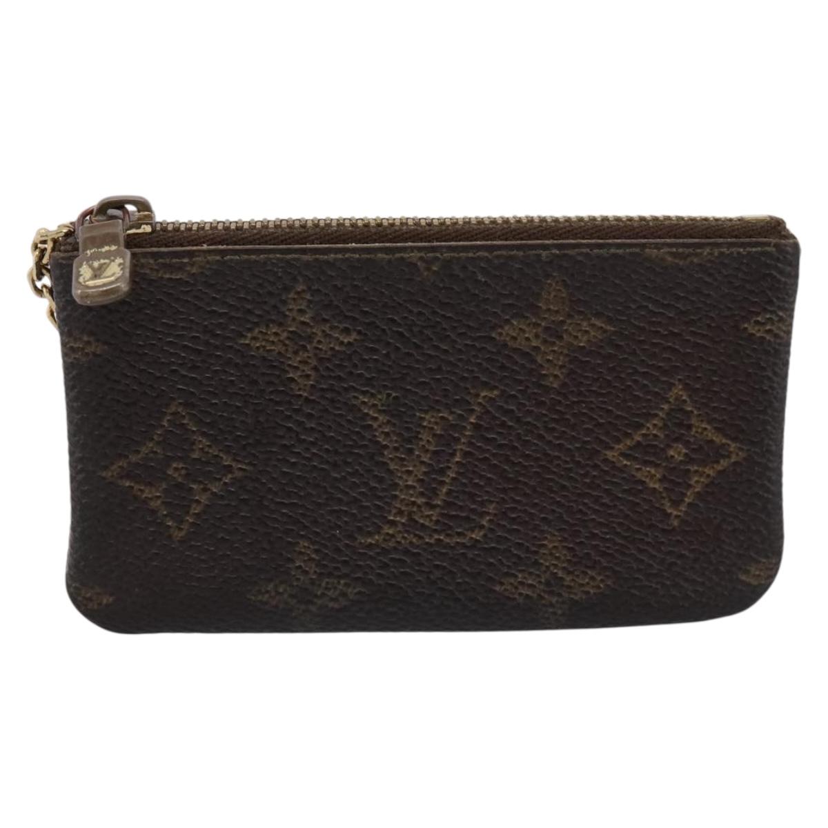 LOUIS VUITTON Monogram Pochette Cles Coin Purse M60033 LV Auth BA15261