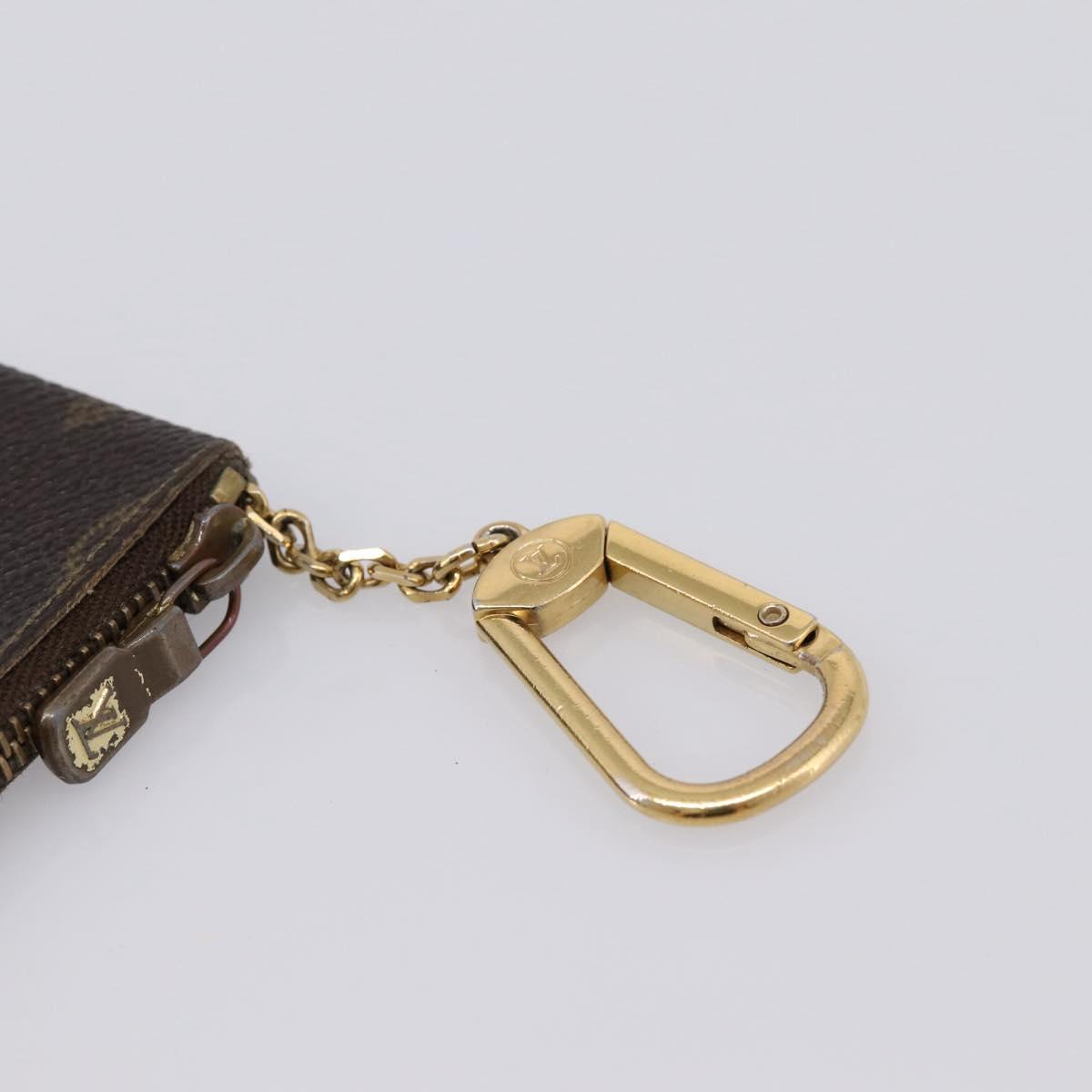 LOUIS VUITTON Monogram Pochette Cles Coin Purse M60033 LV Auth BA15261