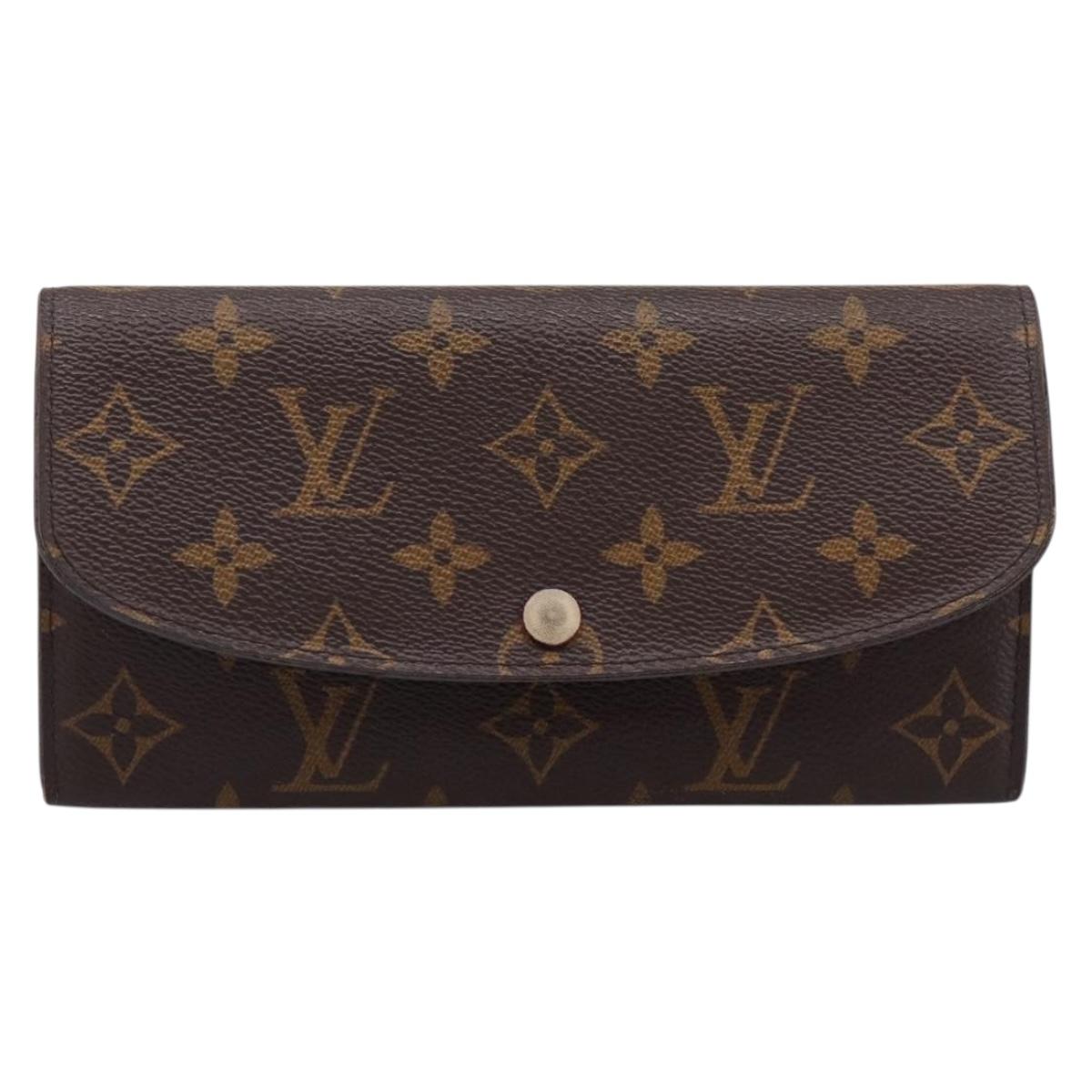 LOUIS VUITTON Monogram Portefeuille Emilie Wallet Fuchsia M60697 Auth BA15262