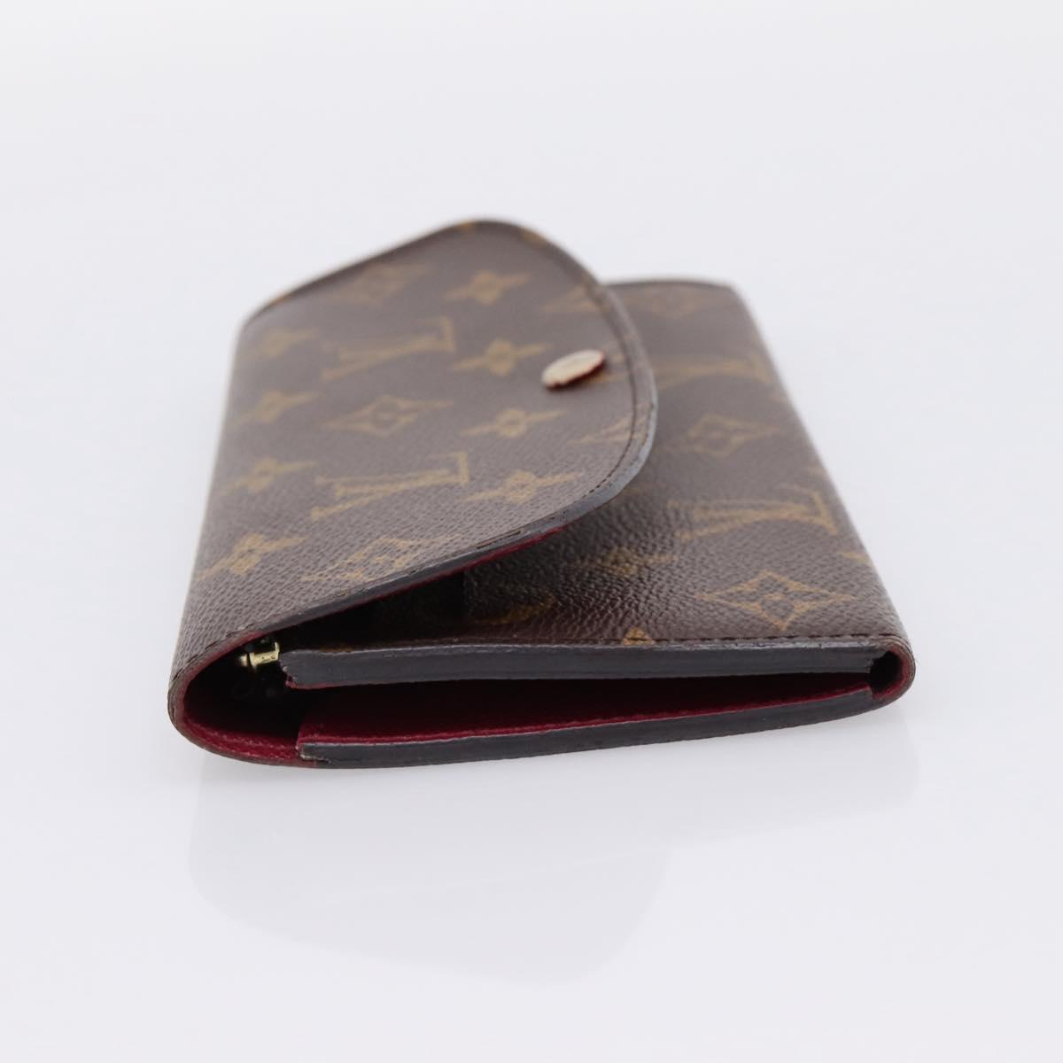 LOUIS VUITTON Monogram Portefeuille Emilie Wallet Fuchsia M60697 Auth BA15262