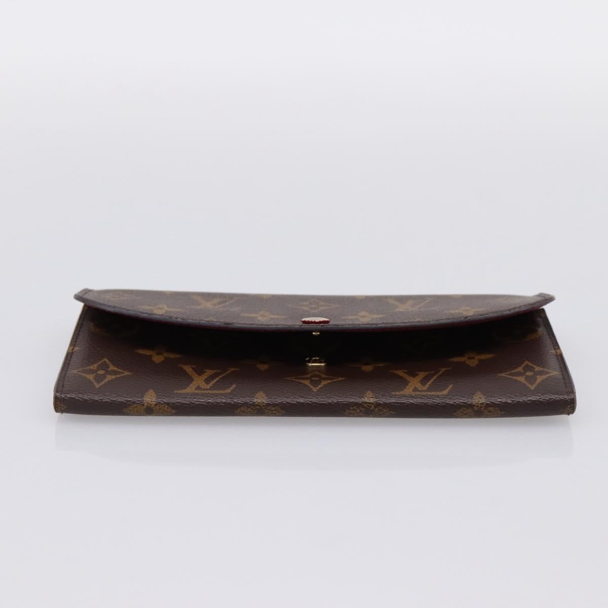 LOUIS VUITTON Monogram Portefeuille Emilie Wallet Fuchsia M60697 Auth BA15262
