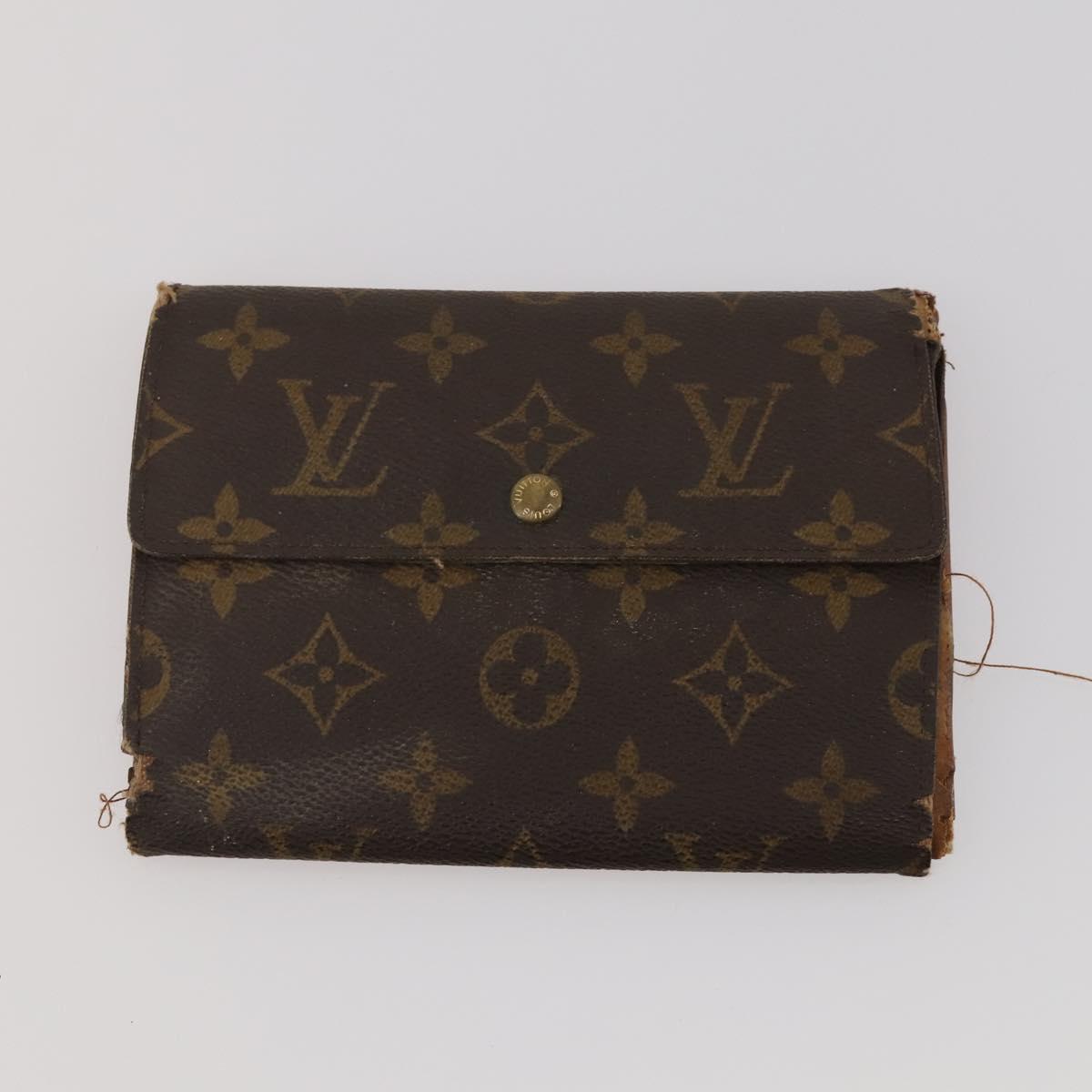 LOUIS VUITTON Monogram Damier Ebene Wallet 4 Set LV Auth BA15269