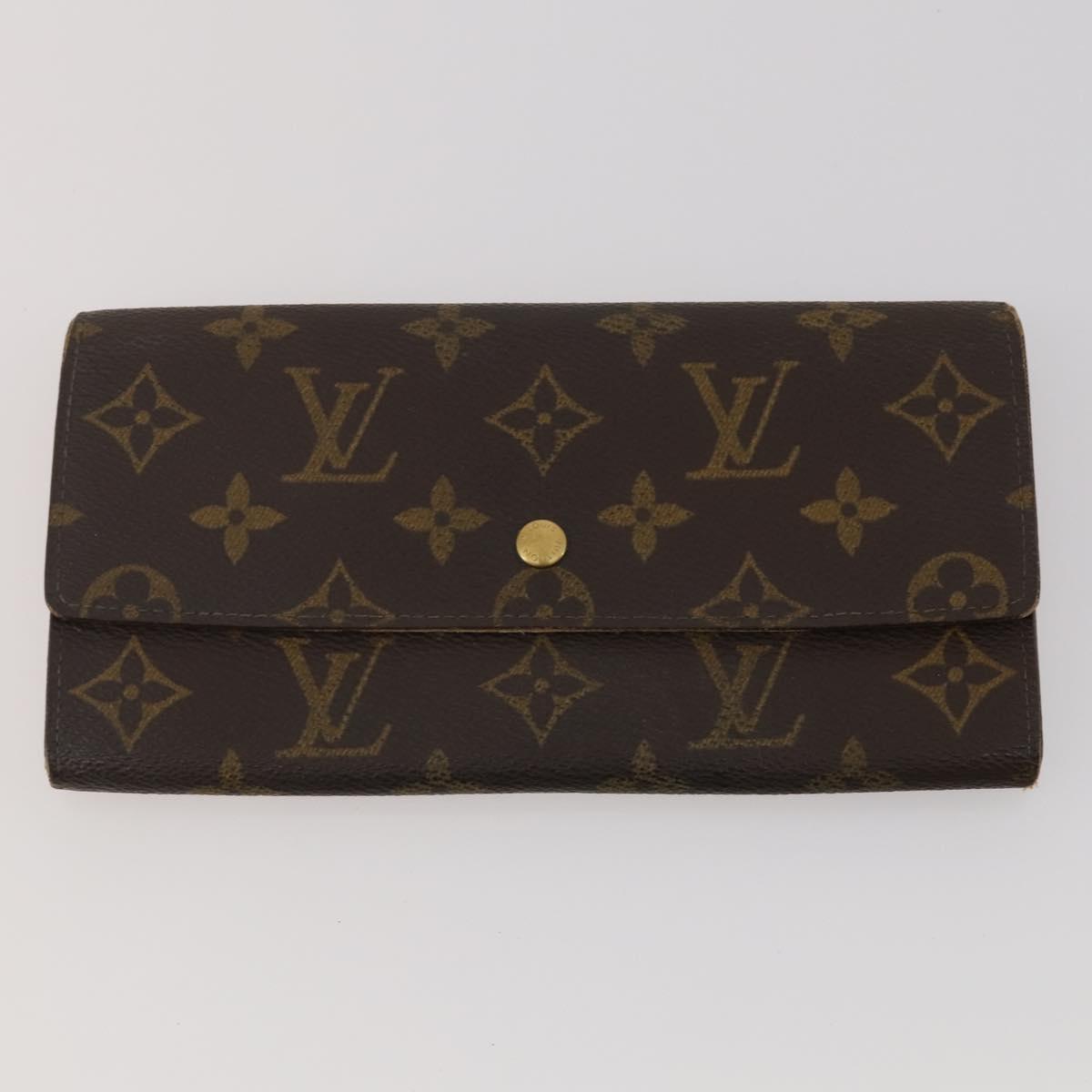 LOUIS VUITTON Monogram Damier Ebene Wallet 4 Set LV Auth BA15269