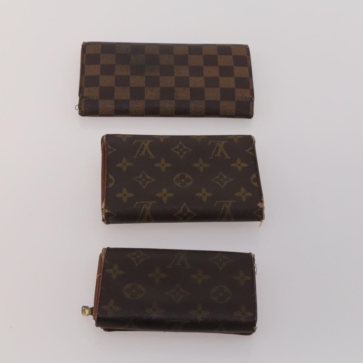 LOUIS VUITTON Monogram Damier Ebene Wallet Damier Grafitte 6 Set LV Auth BA15270