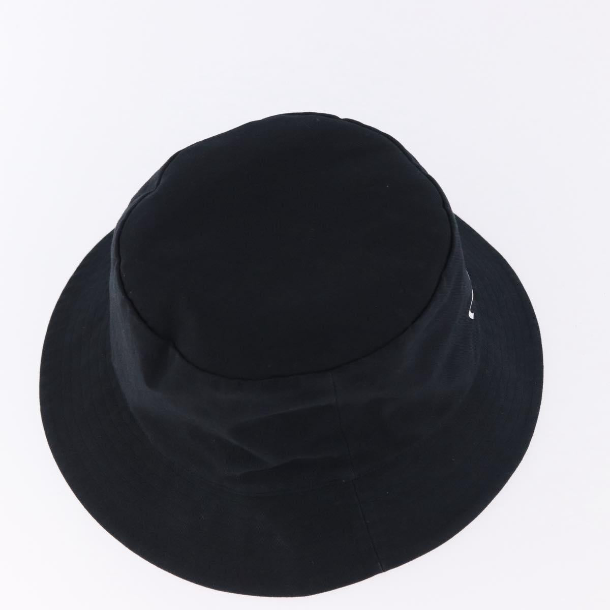 CELINE Bucket Hat Cotton M Black Auth BA15276M