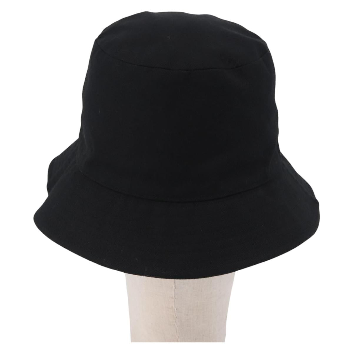 CELINE Bucket Hat Cotton M Black Auth BA15277M
