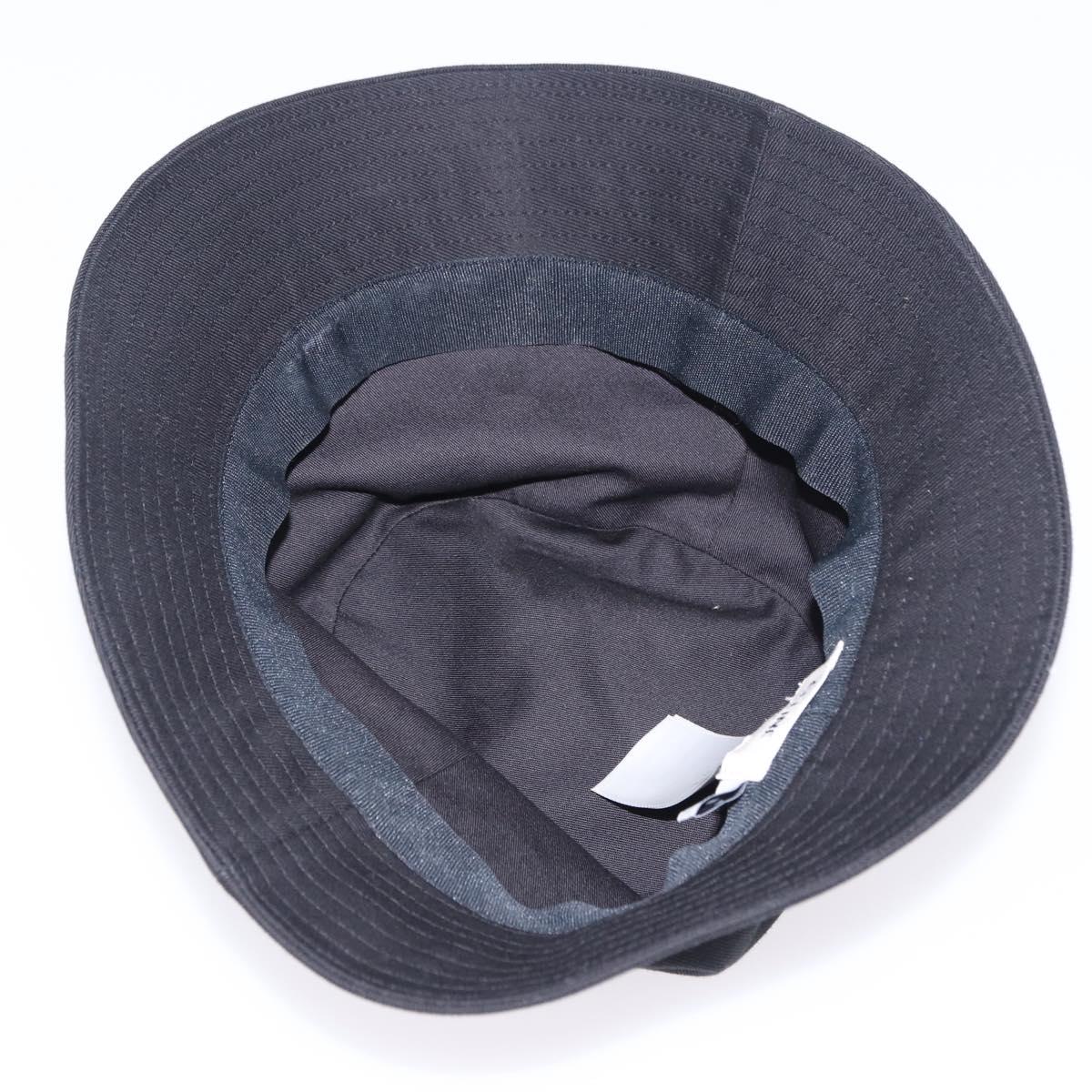 CELINE Bucket Hat Cotton M Black Auth BA15277M