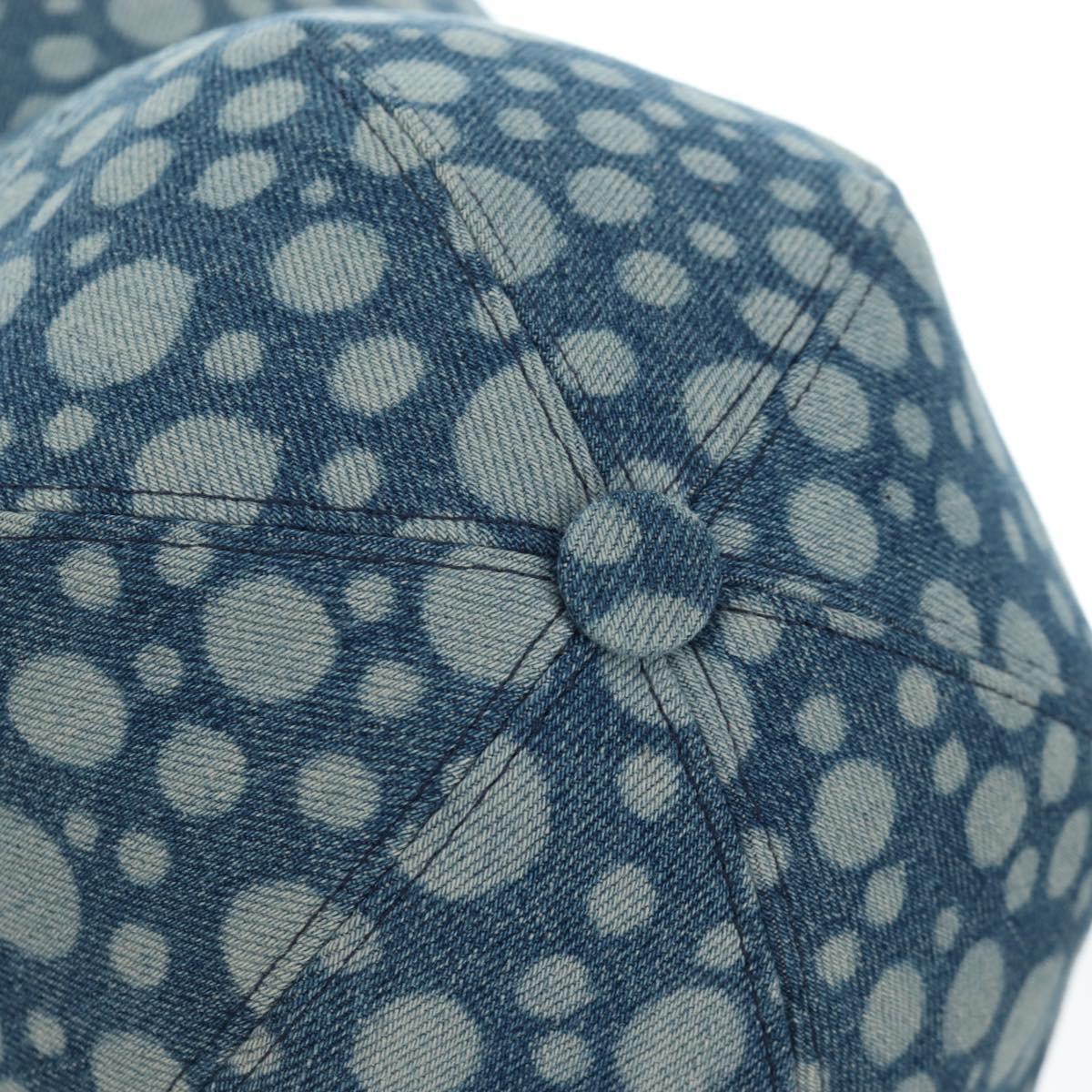 LOUIS VUITTON Casquette Infinity Dot Hat Denim Blue M7062M LV Auth BA15279M