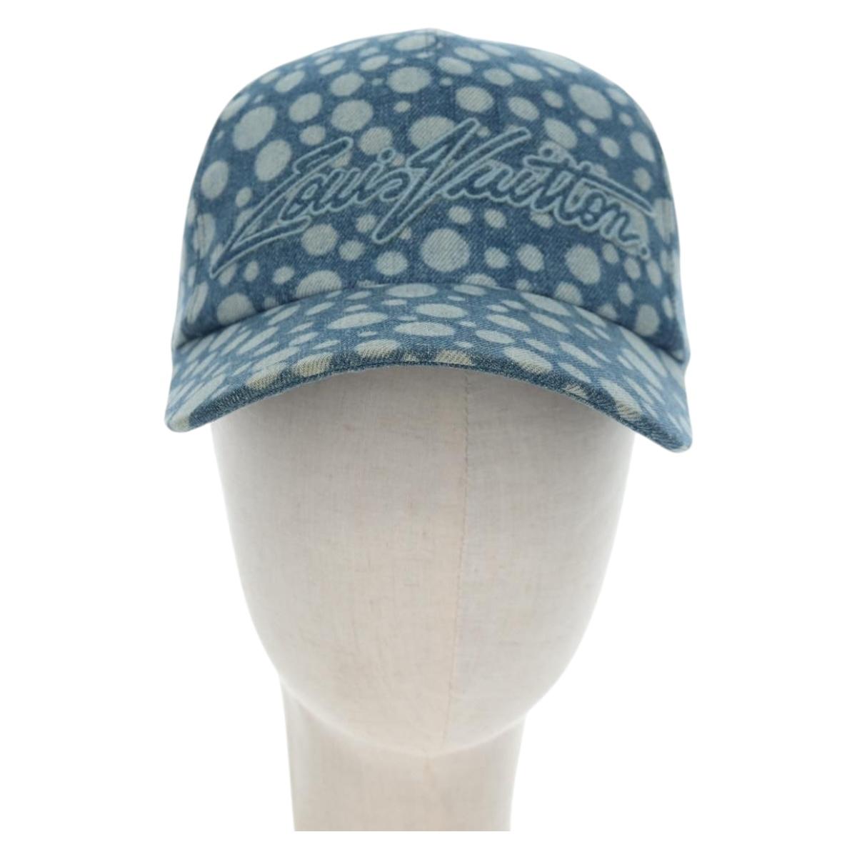 LOUIS VUITTON Casquette Infinity Dot Hat Denim Blue M7062M LV Auth BA15279M