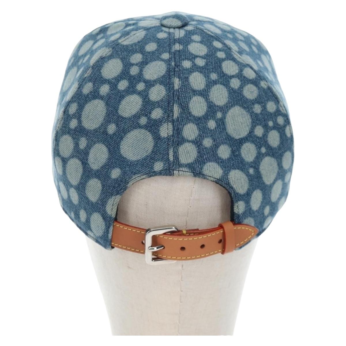 LOUIS VUITTON Casquette Infinity Dot Hat Denim Blue M7062M LV Auth BA15279M