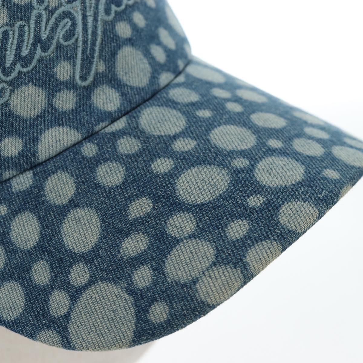 LOUIS VUITTON Casquette Infinity Dot Hat Denim Blue M7062M LV Auth BA15279M