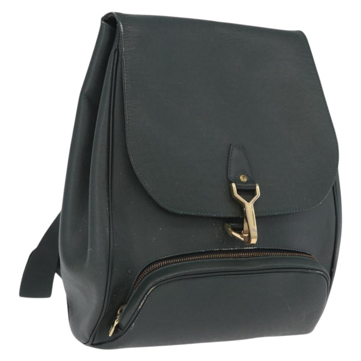 LOUIS VUITTON Taiga Cashier Backpack Epicea M30174 LV Auth BA15291