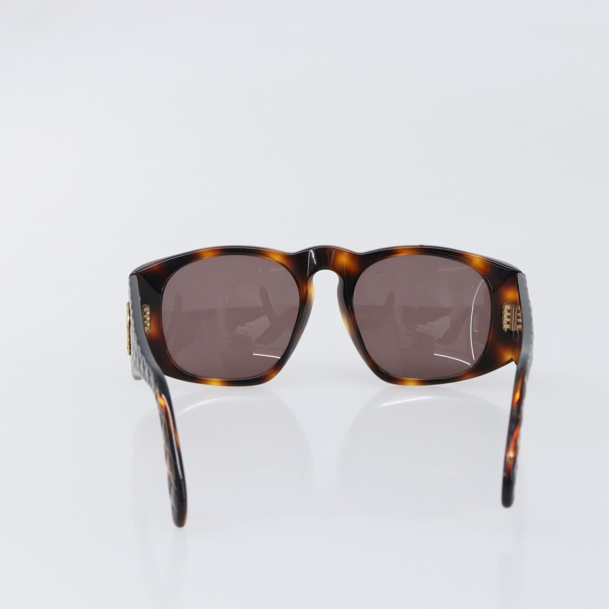 CHANEL Tortoise Pattern Sunglasses Plastic Brown Gold CC Auth BA15309