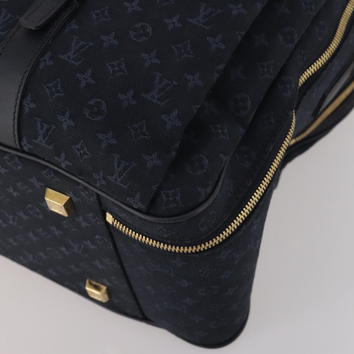 LOUIS VUITTON Monogram Mini Claudine Boston Bag TST Blue M42331 LV Auth BA15312