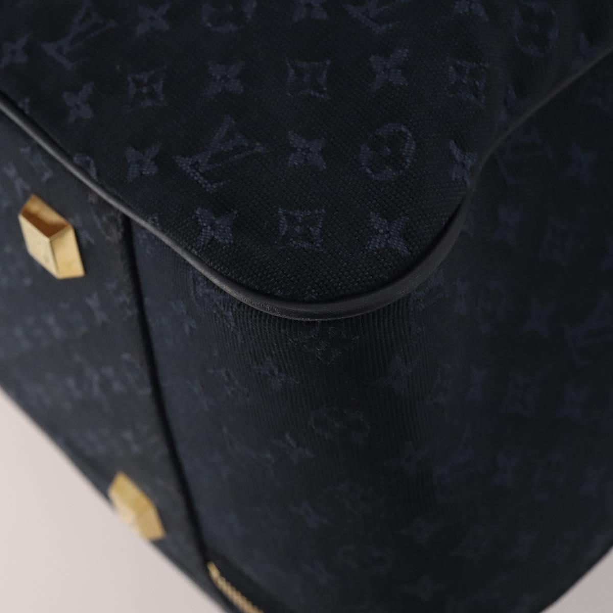 LOUIS VUITTON Monogram Mini Claudine Boston Bag TST Blue M42331 LV Auth BA15312