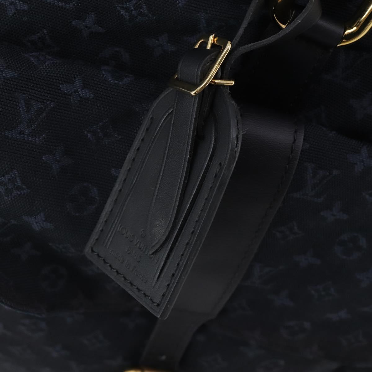LOUIS VUITTON Monogram Mini Claudine Boston Bag TST Blue M42331 LV Auth BA15312