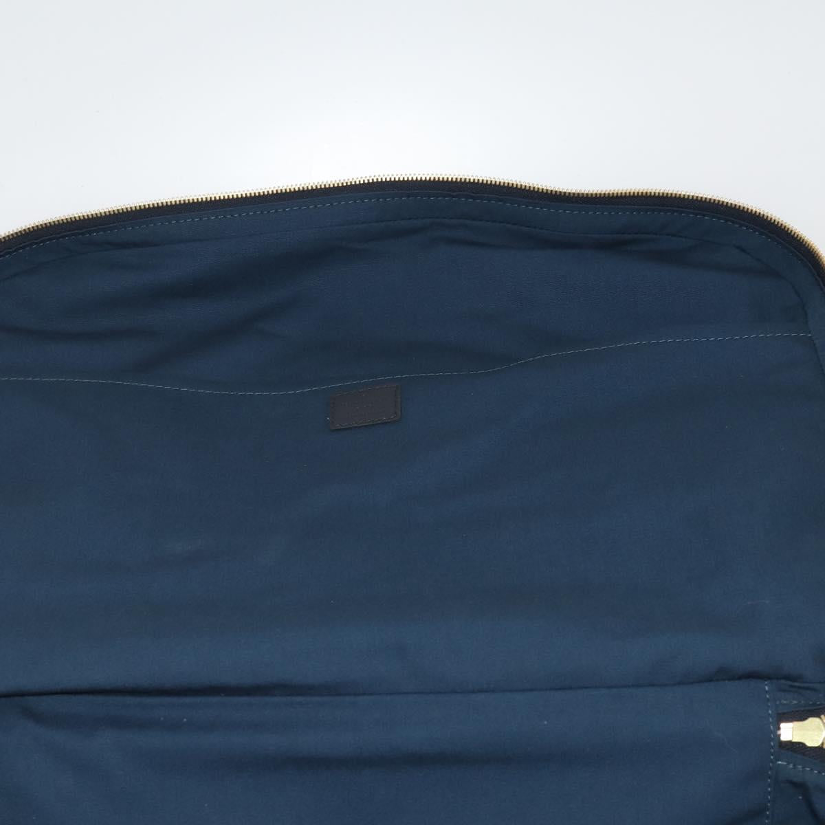 LOUIS VUITTON Monogram Mini Claudine Boston Bag TST Blue M42331 LV Auth BA15312
