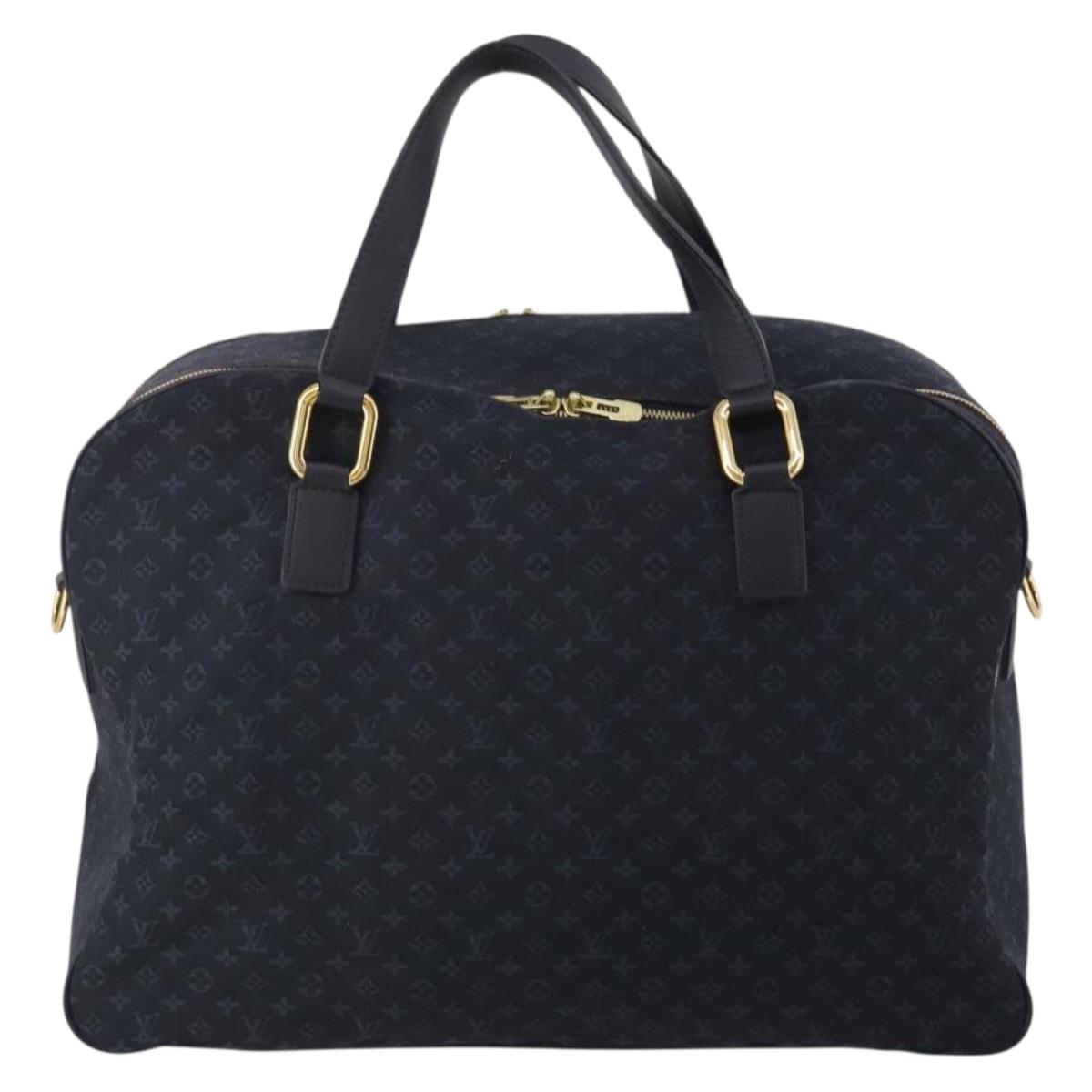 LOUIS VUITTON Monogram Mini Claudine Boston Bag TST Blue M42331 LV Auth BA15312