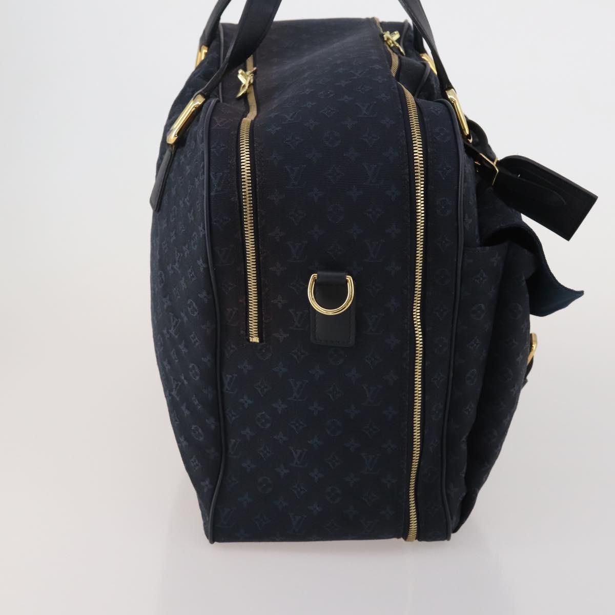 LOUIS VUITTON Monogram Mini Claudine Boston Bag TST Blue M42331 LV Auth BA15312