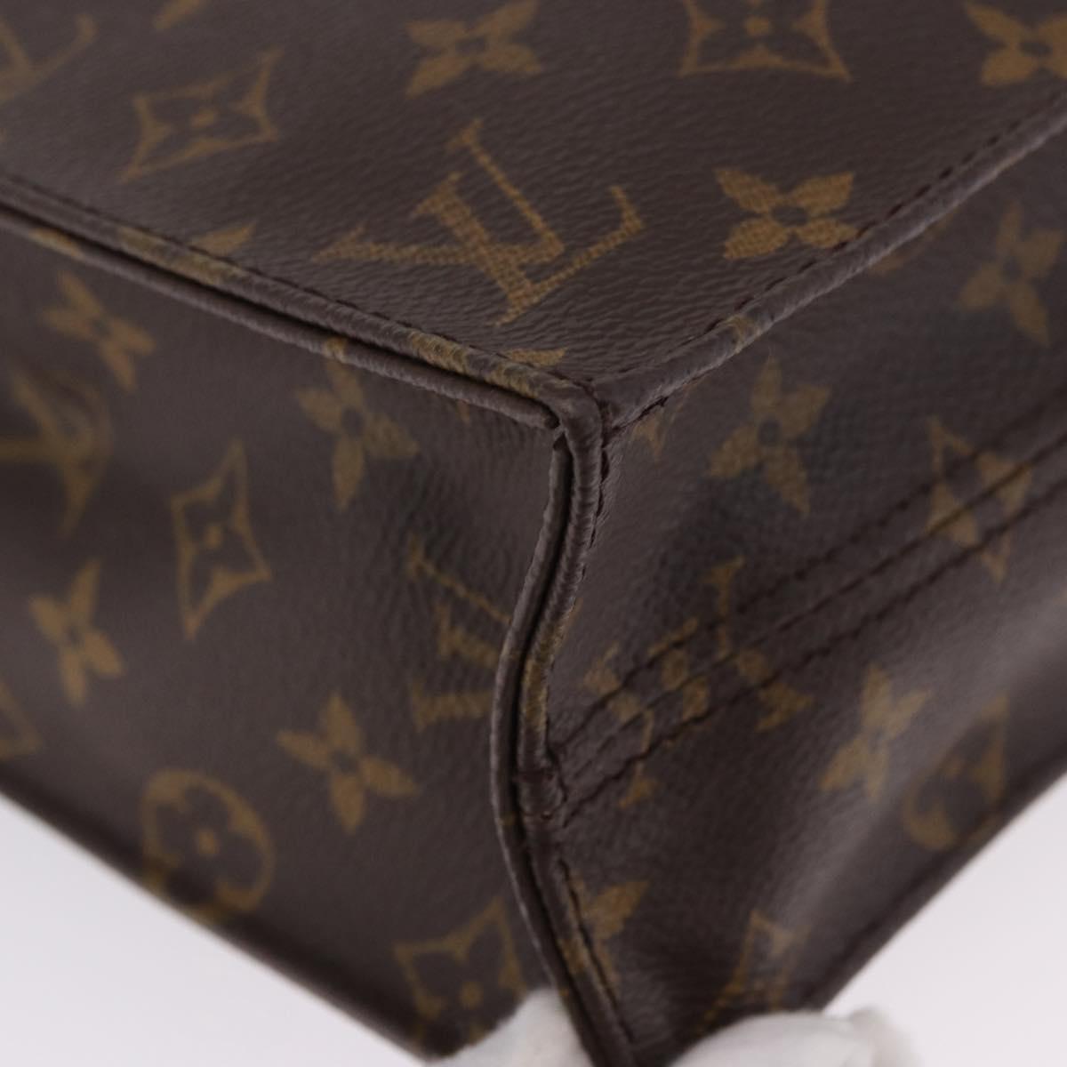 LOUIS VUITTON Monogram Sac Plat Hand Bag M51140 LV Auth BA15315V