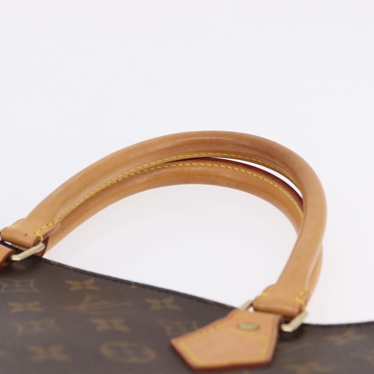 LOUIS VUITTON Monogram Sac Plat Hand Bag M51140 LV Auth BA15315V