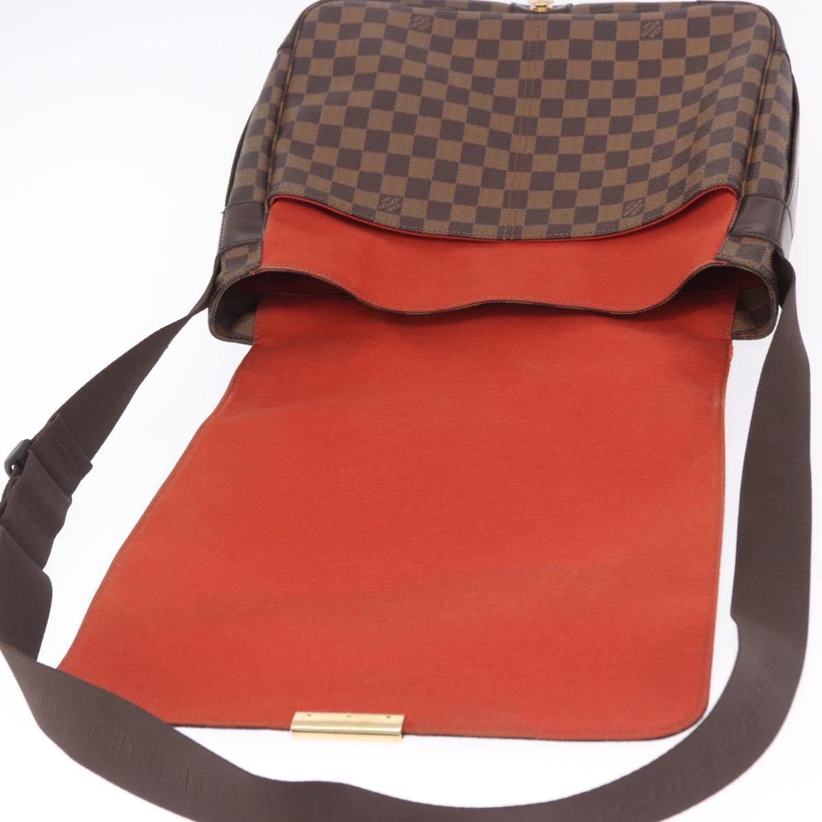 LOUIS VUITTON Damier Ebene Bastille Shoulder Bag N45258 LV Auth BA15323