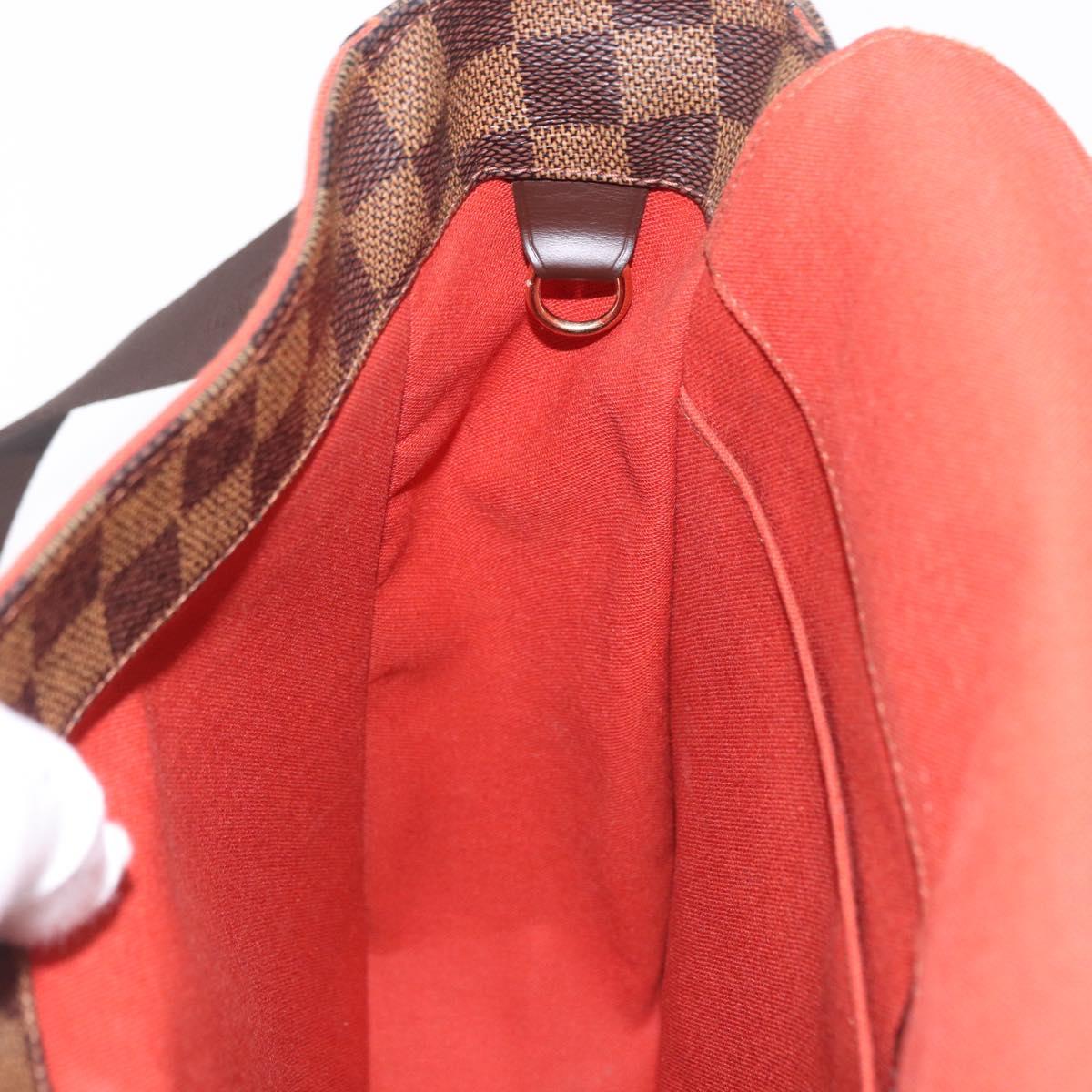 LOUIS VUITTON Damier Ebene Bastille Shoulder Bag N45258 LV Auth BA15323