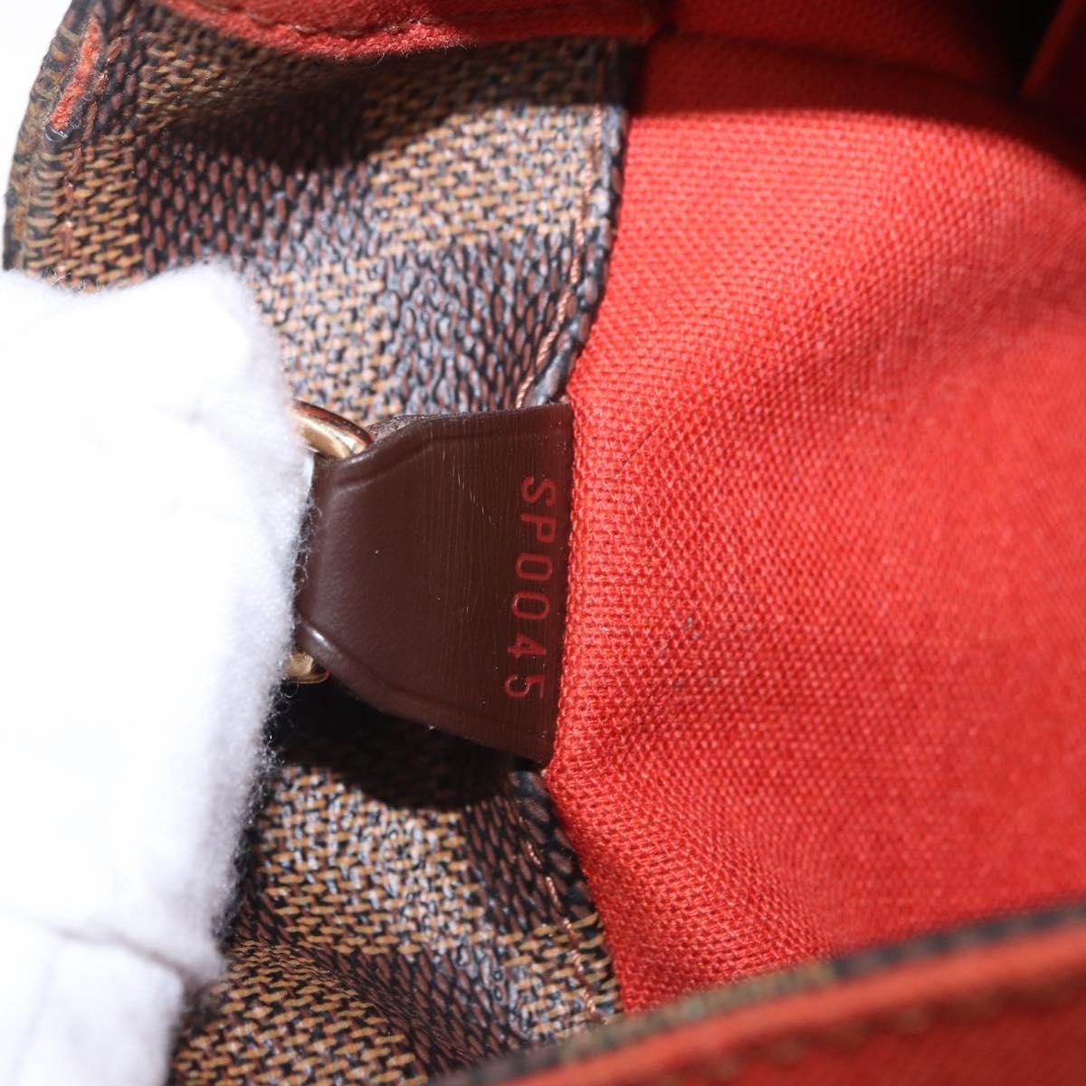 LOUIS VUITTON Damier Ebene Bastille Shoulder Bag N45258 LV Auth BA15323