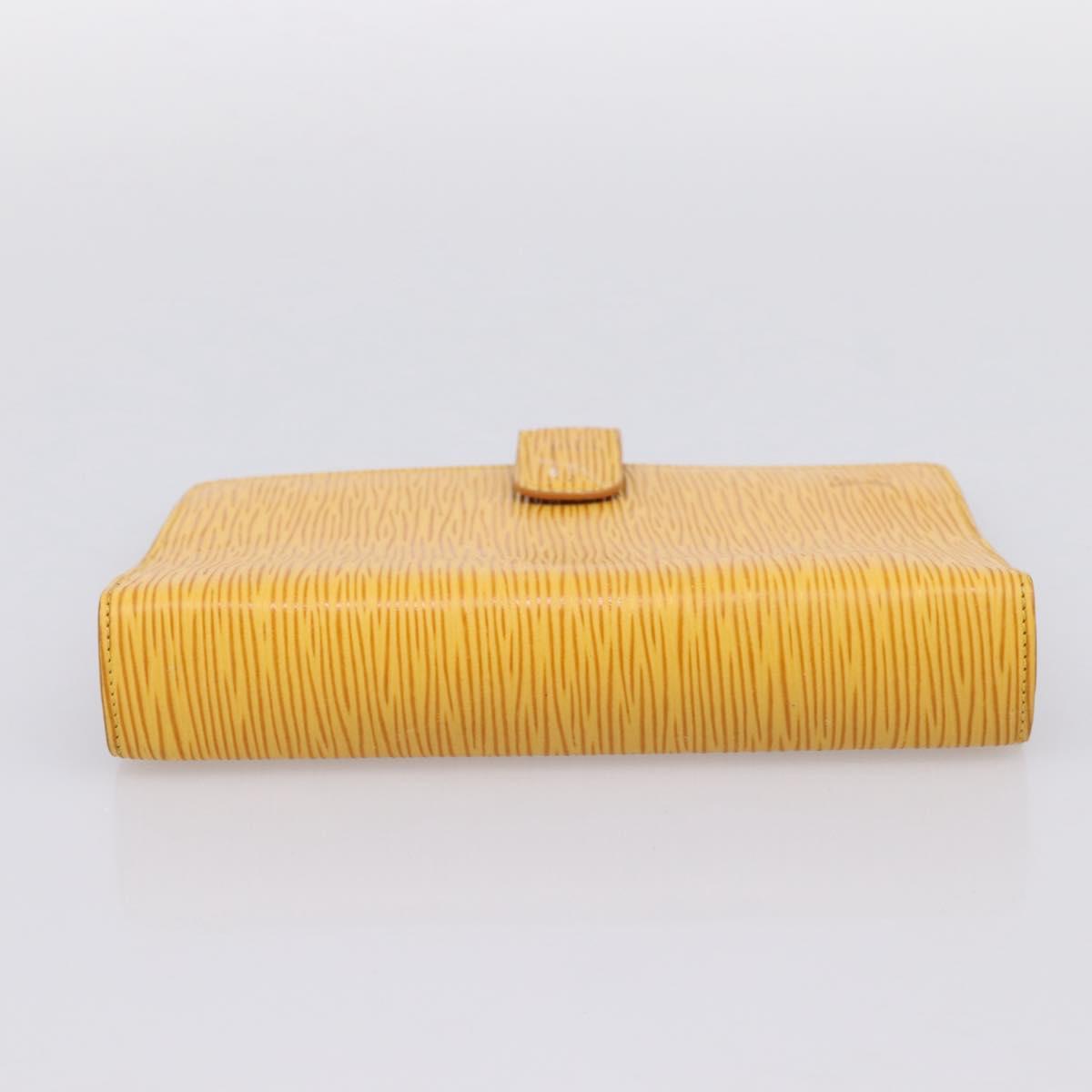 LOUIS VUITTON Epi Agenda MM Day Planner Cover Yellow R20049 LV Auth BA15337