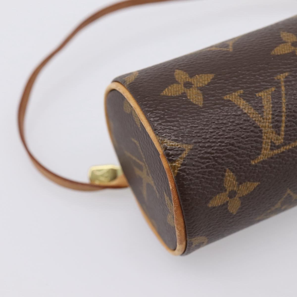 LOUIS VUITTON Monogram Papillon Pouch LV Auth BA15340