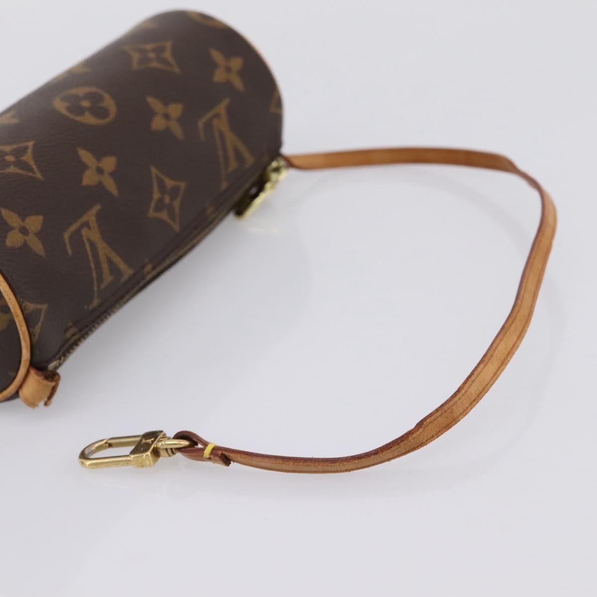 LOUIS VUITTON Monogram Papillon Pouch LV Auth BA15340