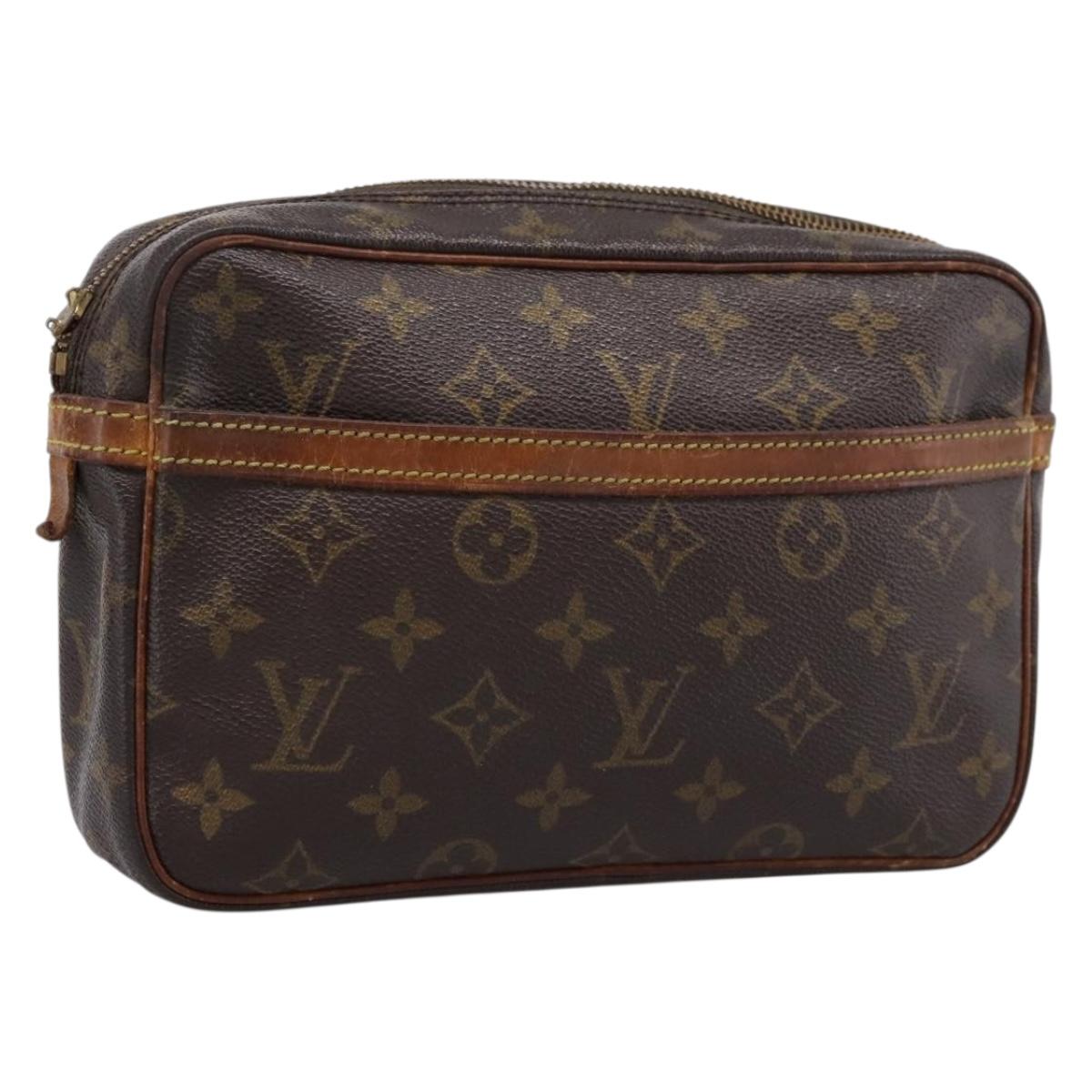 LOUIS VUITTON Monogram Compiegne 23 Clutch Bag M51847 LV Auth BA15342