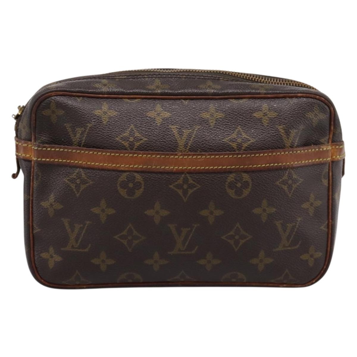 LOUIS VUITTON Monogram Compiegne 23 Clutch Bag M51847 LV Auth BA15342