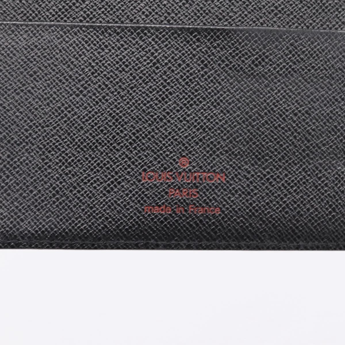 LOUIS VUITTON Epi Agenda MM Day Planner Cover Black R20042 LV Auth BA15349