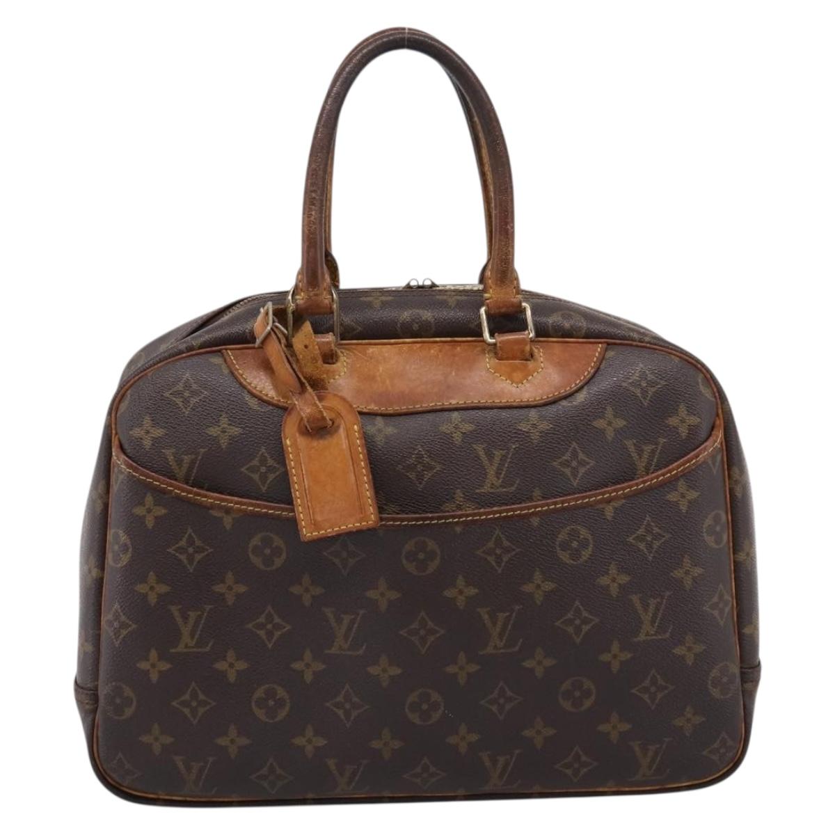 LOUIS VUITTON Monogram Deauville Hand Bag M47270 LV Auth BA15353