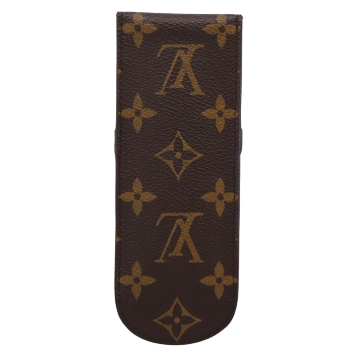 LOUIS VUITTON Monogram Etui Stilo Pen Case M62990 LV Auth BA15355