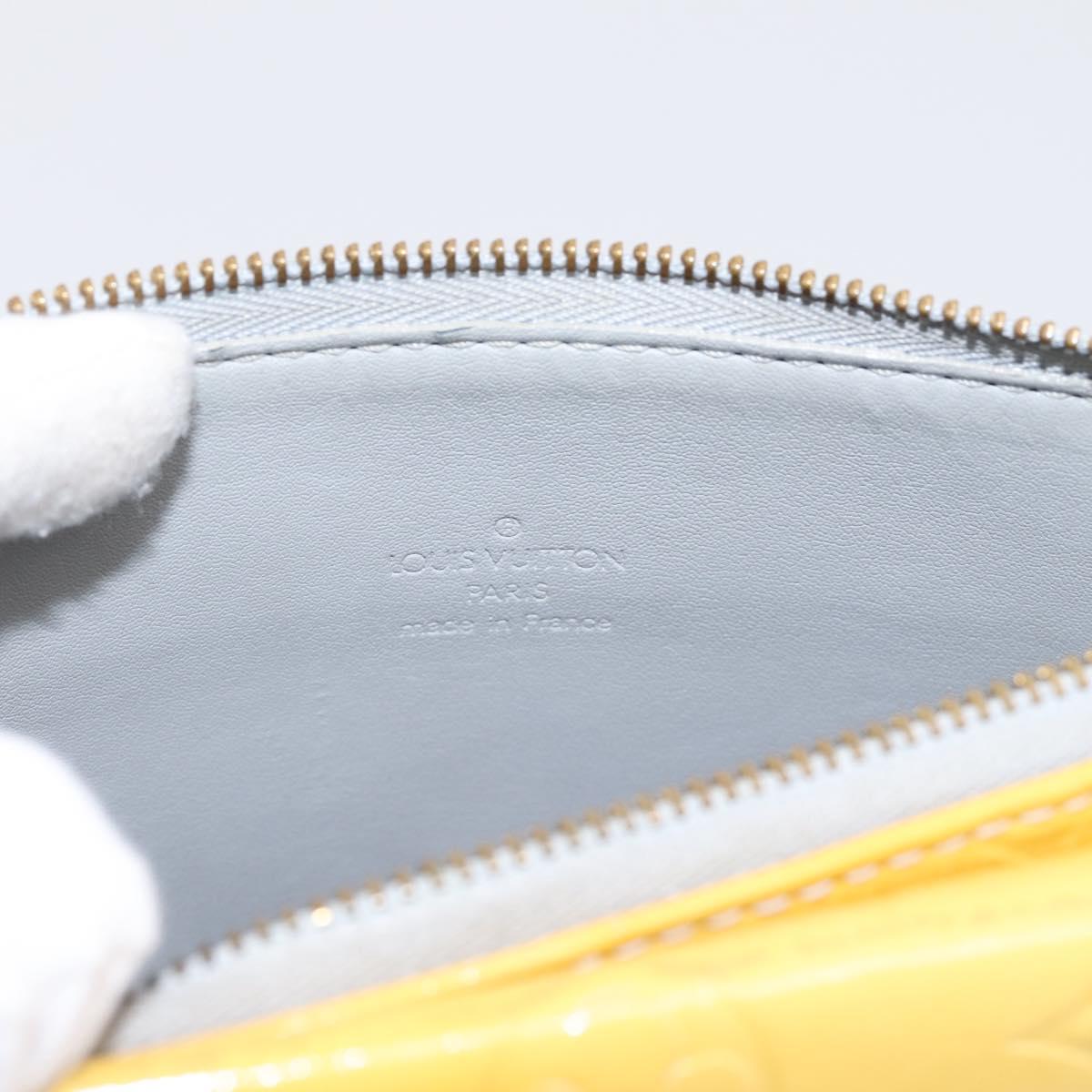 LOUIS VUITTON Monogram Vernis Motto Accessory Pouch Gris M91030 LV Auth BA15359