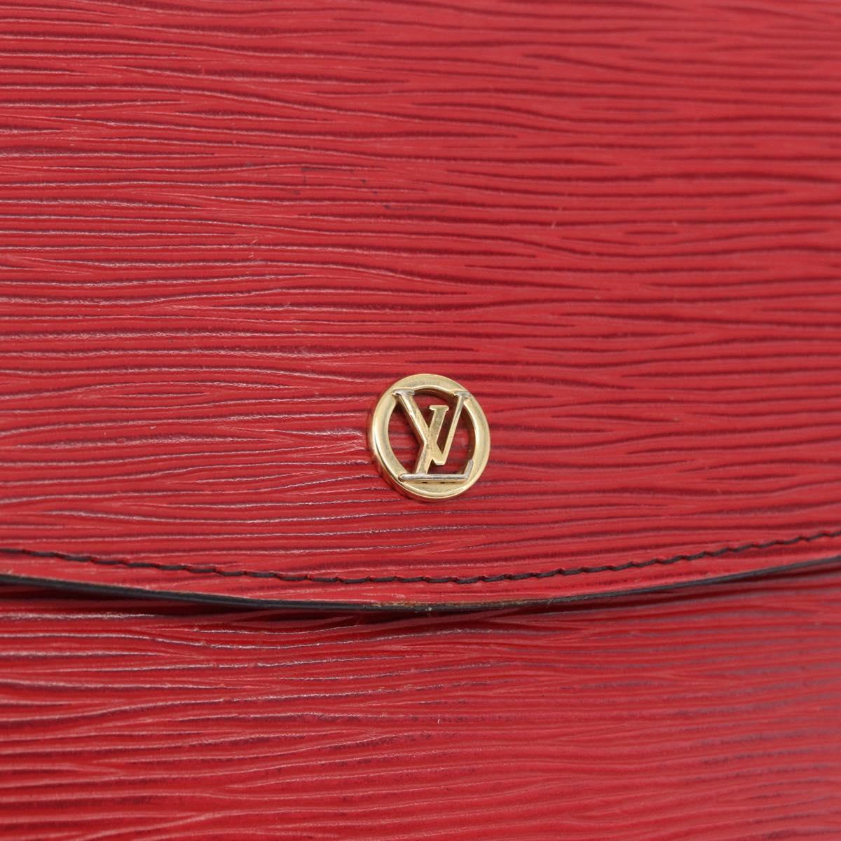 LOUIS VUITTON Epi Montaigne 27 Clutch Bag Red M52657 LV Auth BA15360