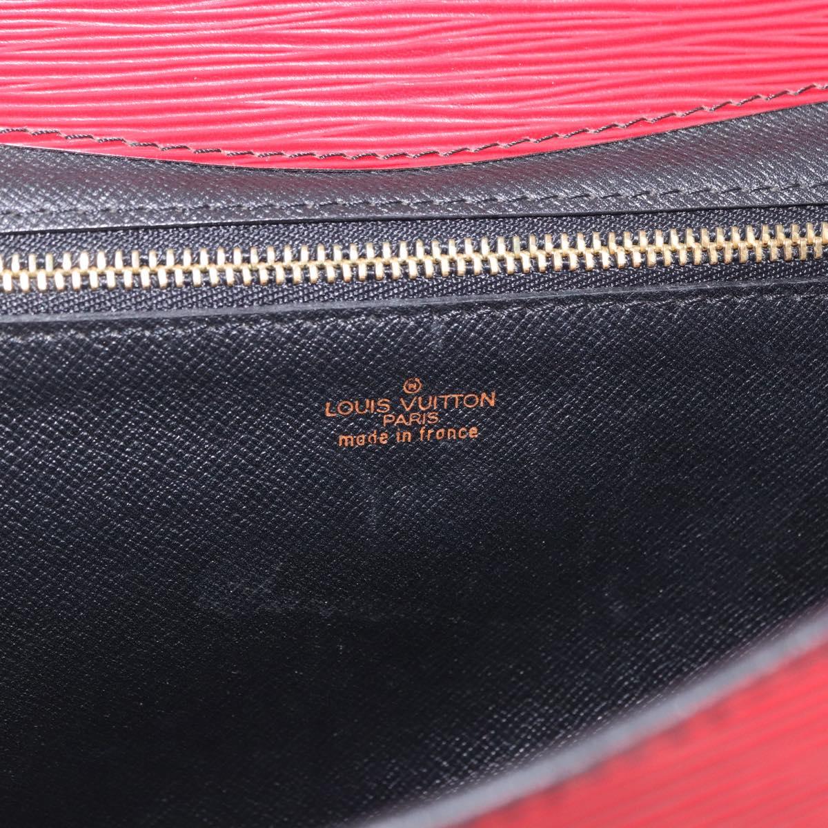 LOUIS VUITTON Epi Montaigne 27 Clutch Bag Red M52657 LV Auth BA15360