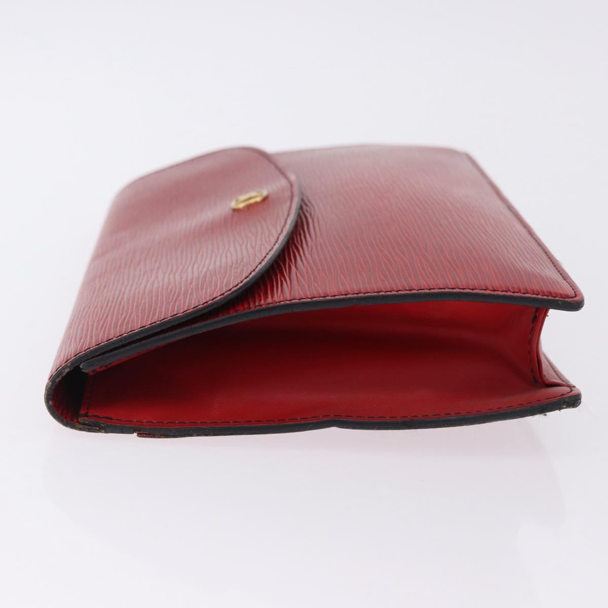 LOUIS VUITTON Epi Montaigne 27 Clutch Bag Red M52657 LV Auth BA15360