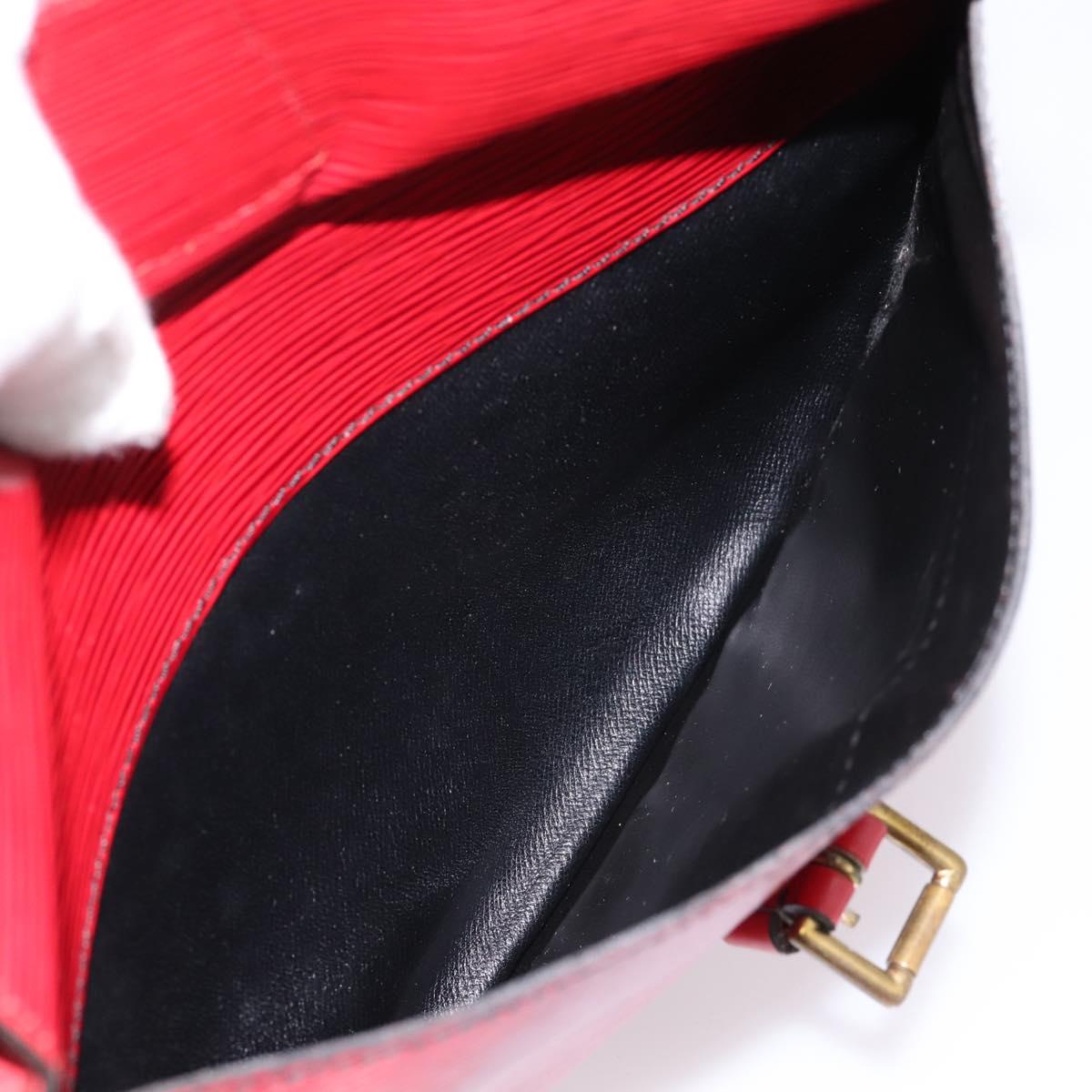 LOUIS VUITTON Epi June Feuille Shoulder Bag Red M52157 LV Auth BA15370