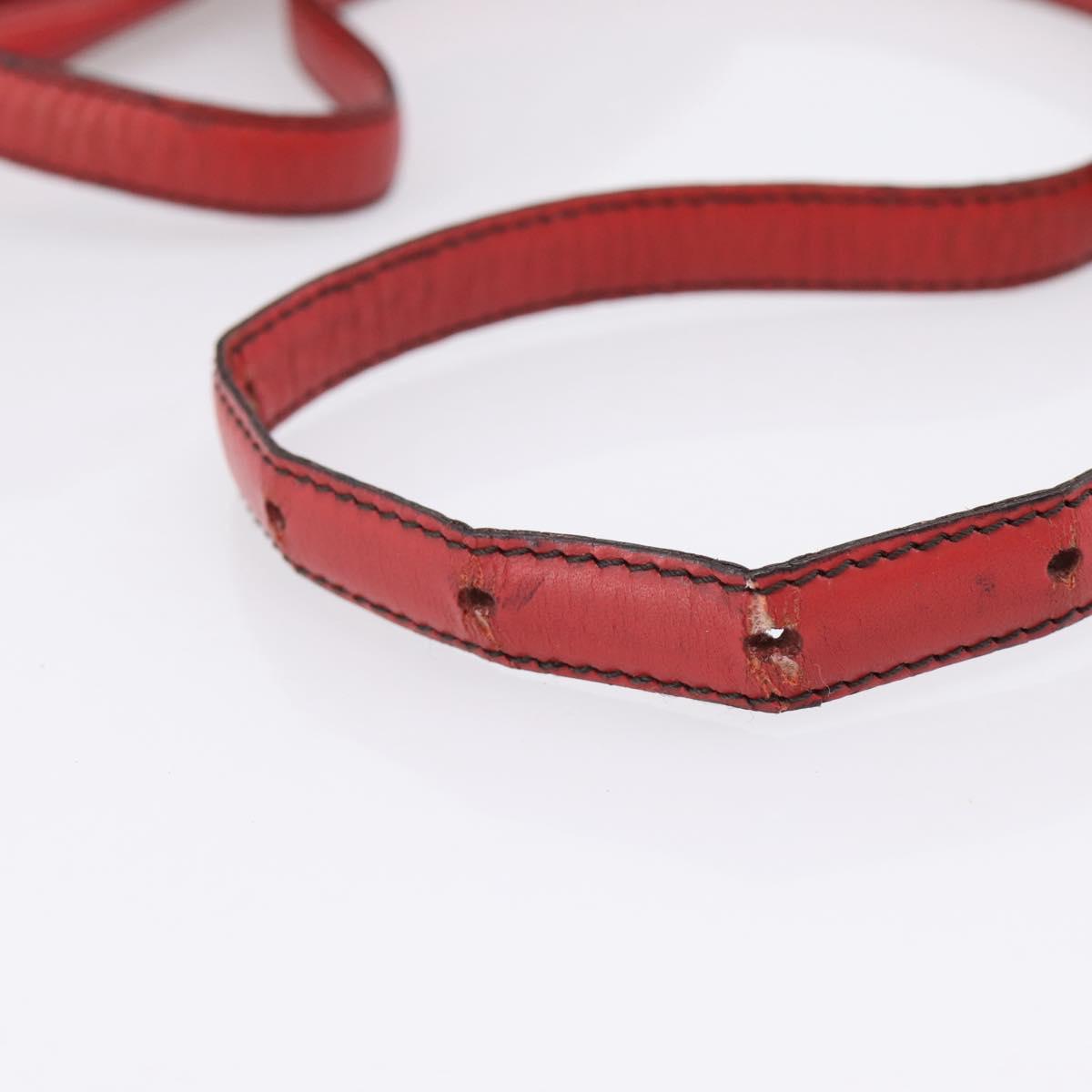 LOUIS VUITTON Epi June Feuille Shoulder Bag Red M52157 LV Auth BA15370