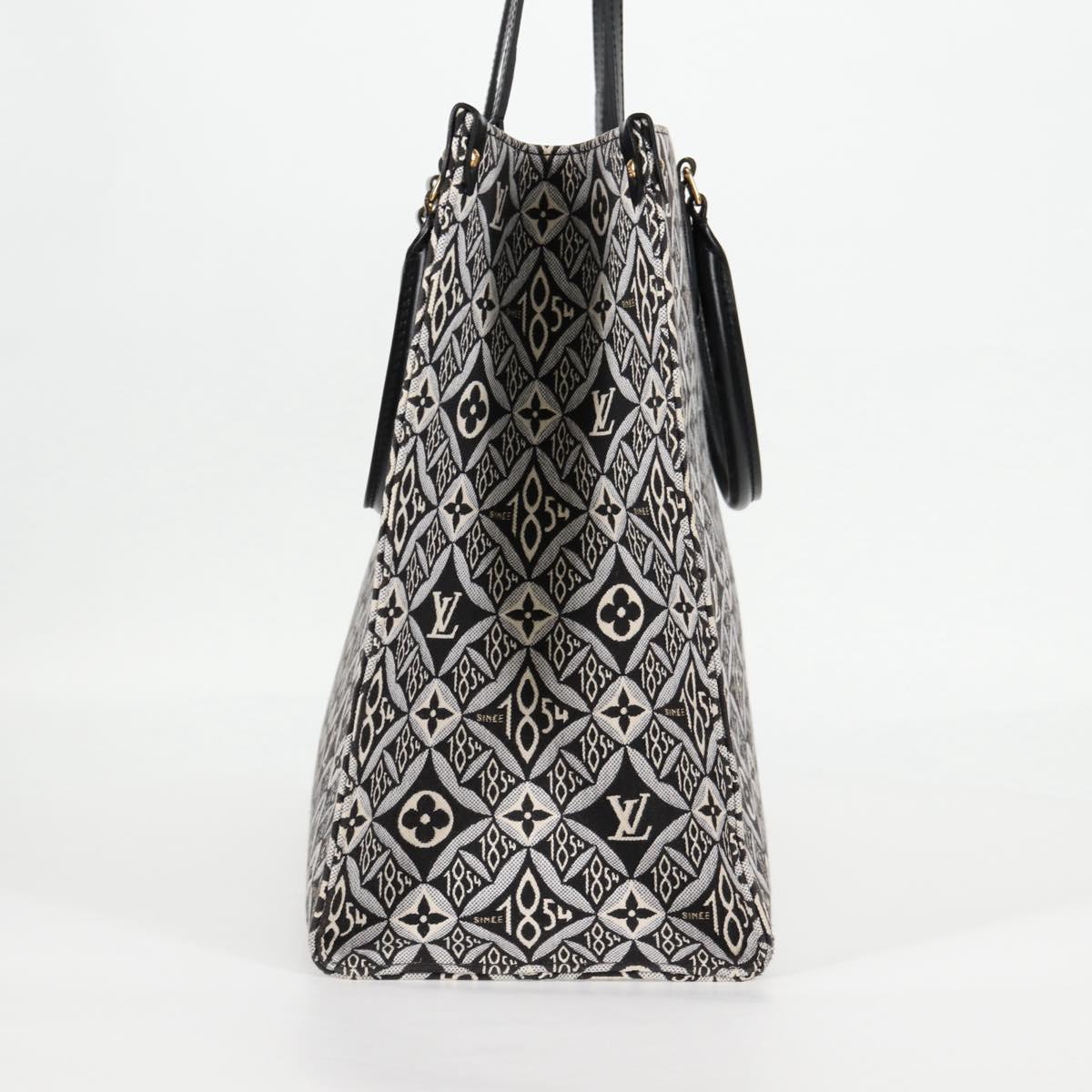 LOUIS VUITTON Monogram Jaguar On The Go GM Tote Bag Black M57207 Auth BA1538SAM