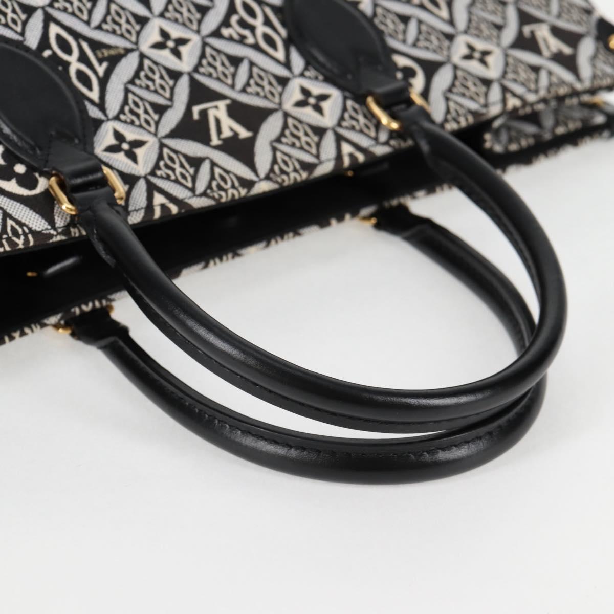 LOUIS VUITTON Monogram Jaguar On The Go GM Tote Bag Black M57207 Auth BA1538SAM