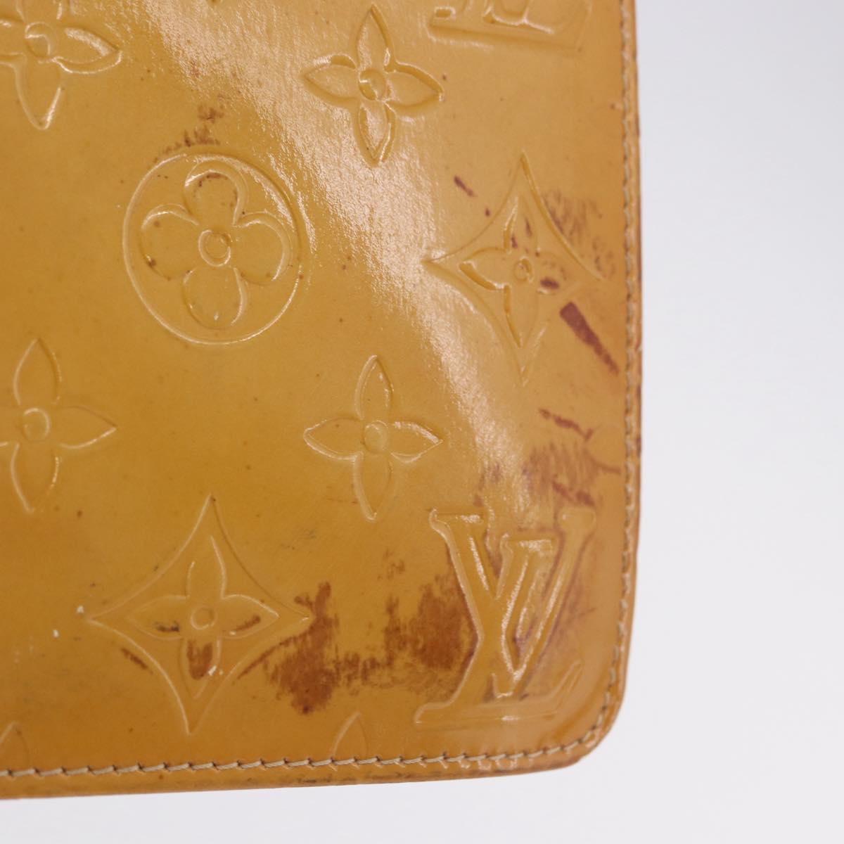 LOUIS VUITTON Monogram Vernis Lexington Pouch Beige M91010 LV Auth BA15398